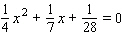 Solve the quadratic equation. Use whatever method seems to fit the situation or is convenient for you.   A)    B)    C)    D)    E)   