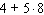 Use the rule for order of operations to simplify the expression as much as possible.  