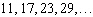 Find the next two numbers in the sequence.   A)    B)    C)    D)    E)   