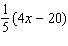 Apply the distributive property. Simplify when possible.   A)    B)    C)    D)    E)   