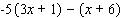 Simplify the expression.  