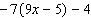 Simplify the expression.  