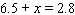 Find the solution for the equation.   A)    B)    C)    D)    E)   