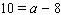 Find the solution for the equation.     __________