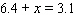 Find the solution for the equation.     __________