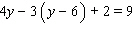 Apply the distributive property to remove the parentheses, then simplify each side before using the addition property of equality. Then find the solution for the equation.     __________