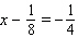 Find the solution for the equation.  