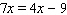 Solve the equation.   A)    B)    C)    D)    E)   