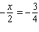 Solve the equation.  