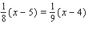 Solve the equation.   A)    B)    C)    D)    E)   