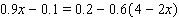 Solve the equation.     = __________