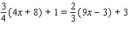 Solve the equation.     = __________
