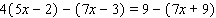 Solve the equation.   Express your answer as an integer or a fraction reduced to lowest terms.