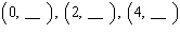 Complete the given ordered pairs for the equation.     A)    B)    C)    D)    E)   