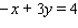 Complete the given ordered pairs for the equation.     A)    B)    C)    D)    E)   