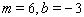 Graph the line with the given slope and y -intercept b .   A)    B)    C)    D)   