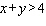 In the graph below, name the linear inequality in two variables that is represented by the shaded region.   A)    B)    C)    D)    E)   