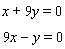 Solve the system of linear equations by graphing.   A)    B)    C)    D)   