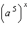 Write the expression with a single exponent. (Assume all variables are positive numbers.)  