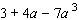 Given the polynomial.   Identify the polynomial. __________ Give the degree. __________
