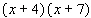 Multiply binomials using the FOIL method.  