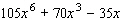 Divide the polynomial by   .   A)    B)    C)    D)    E)   