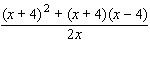 Simplify the numerator, and then divide.   A)    B)    C)    D)    E)   