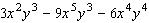 Factor the expression by taking out the greatest common factor.   A)    B)    C)    D)    E)   