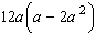 Factor the expression by taking out the greatest common factor.   A)    B)    C)    D)    E)   