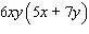 Factor the expression by taking out the greatest common factor.   A)    B)    C)    D)    E)   
