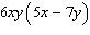 Factor the expression by taking out the greatest common factor.   A)    B)    C)    D)    E)   