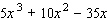 Factor the expression by taking out the greatest common factor.   A)    B)    C)    D)    E)   