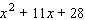 Factor the trinomial.   A)    B)    C)    D)    E)   