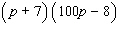 Factor the problem completely. First, factor out the greatest common factor, and then factor the remaining trinomial.   A)    B)    C)    D)    E)   