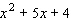 Factor the trinomial.  