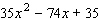 Factor the trinomial.   A)    B)    C)    D)    E)   
