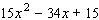 Factor the trinomial.  