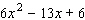 Factor the trinomial.  