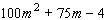 Factor the trinomial.  
