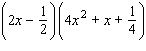 Factor the expression as the sum or difference of two cubes.   A)    B)    C)    D)    E)   