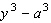 Factor the expression as the sum or difference of two cubes.  
