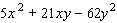 Factor the polynomial completely; that is, once you are finished factoring, none of the factors you obtain should be factorable. If the polynomial is prime , so indicate.  
