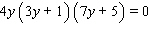 The equation is already in factored form. Use the special zero factor property to set the factors to 0 and solve.   A)    B)    C)    D)    E)   