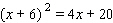 Solve the equation.     __________