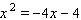 Solve the equation.     __________