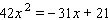 Solve the equation.  