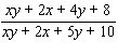 To reduce the following rational expression to lowest terms, you will have to use factoring by grouping. Be sure to factor each numerator and denominator completely before dividing out any common factors. (Remember, factoring by grouping takes two steps.)    A)    B)    C)    D)    E)   