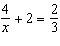 Solve the following equation. Be sure to check each answer in the original equation if you multiply both sides by an expression that contains the variable.   A)    B)    C)    D)    E)  no solution