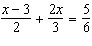 Solve the following equation. Be sure to check each answer in the original equation if you multiply both sides by an expression that contains the variable.   A)    B)    C)    D)    E)   