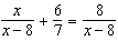 Solve the following equation. Be sure to check each answer in the original equation if you multiply both sides by an expression that contains the variable.   A)    B)    C)    D)    E)  no solution